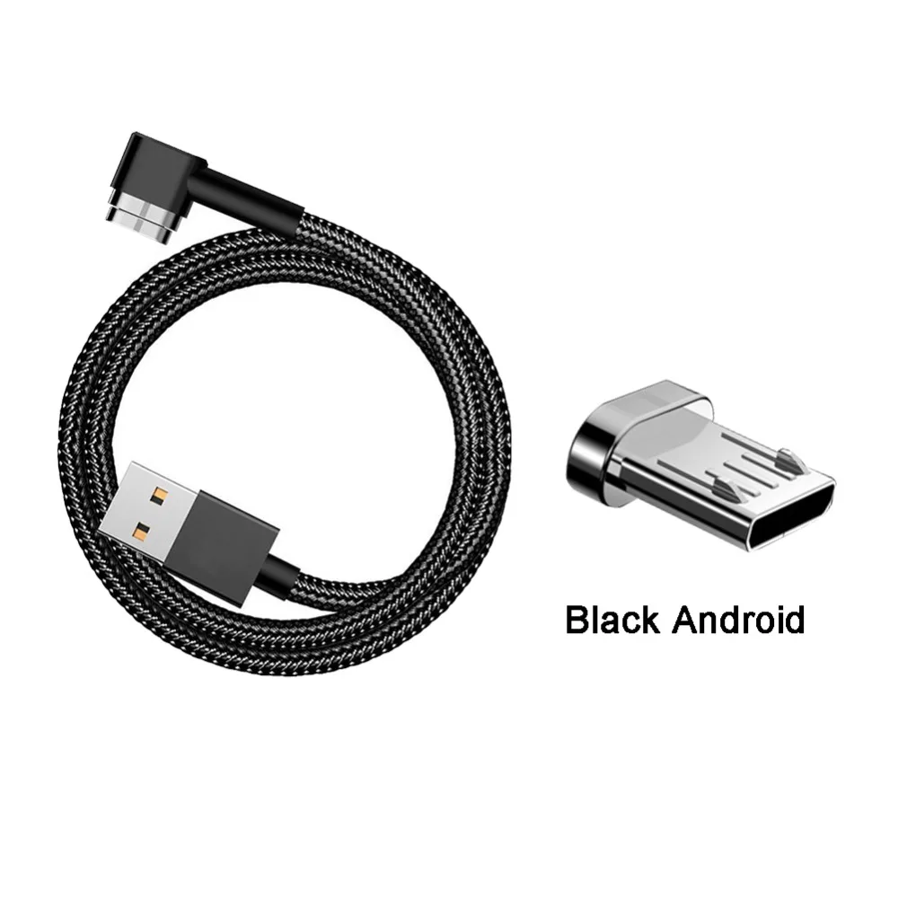 Магнитный зарядный кабель buyincoin магнитный разъем с углом 90 градусов Micro USB