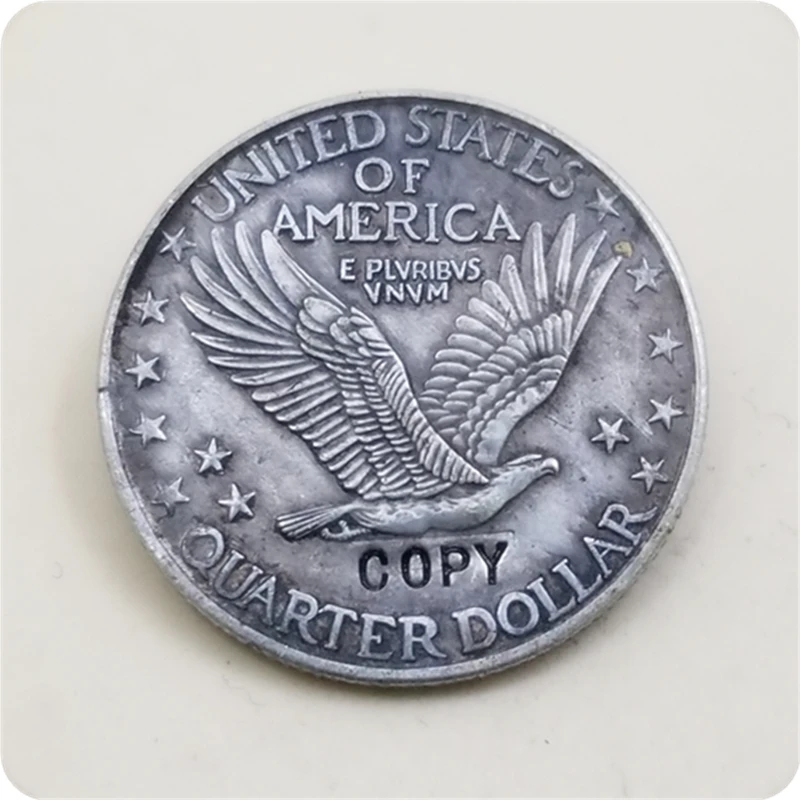 USA 1916 Standing Liberty Quarter with Dolphins COPY COIN | Дом и сад