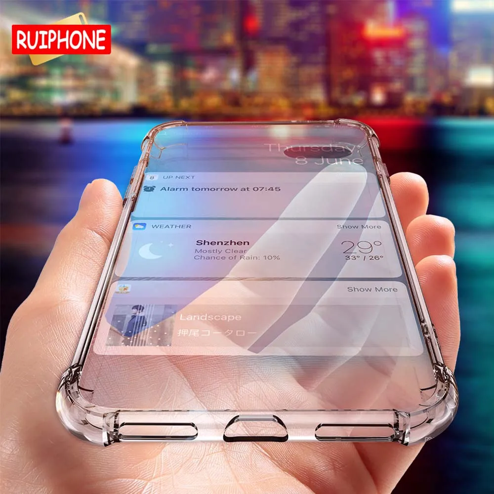 Чехол для iPhone X 6 7 8 Plus чехол телефона XS 11Pro Max XR 5S 5 SE прозрачные противоударные