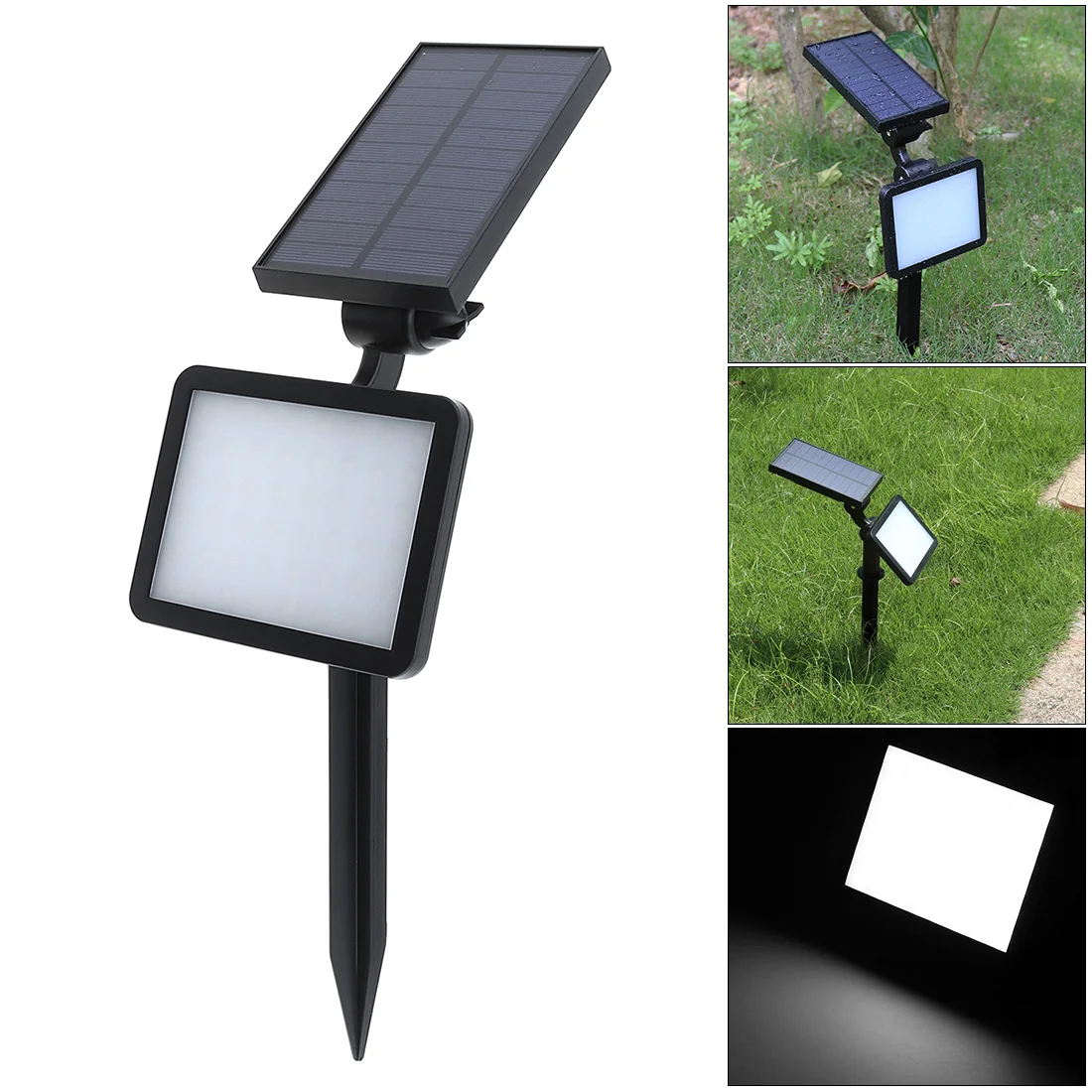 Наружная Водонепроницаемая 48 LED портативная солнечная энергетическая лампа с