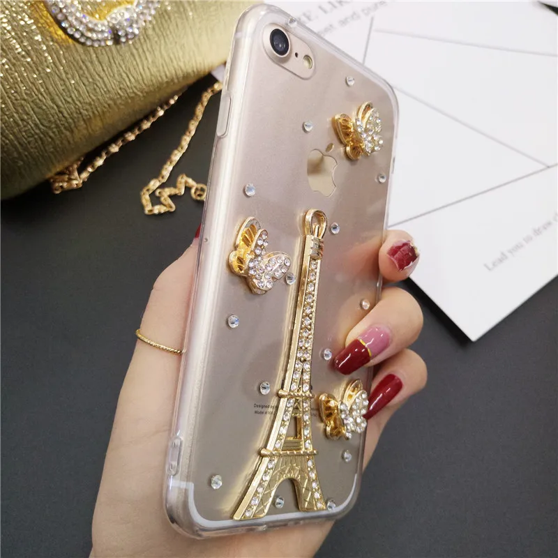 XSMYiss Butterfly Diamond Flower Rhinestone Case Cover For Samsung S6 S7 S8 S9 S10 S11 PLUS Lite Note 5 8 9 10 Plus Phone |