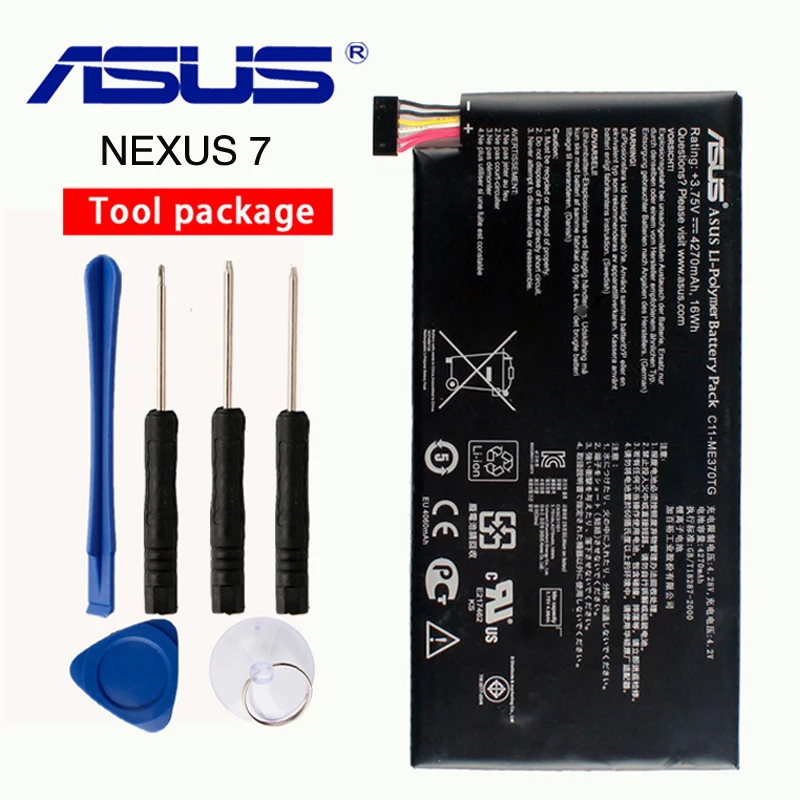 Аккумулятор ASUS высокой емкости C11-ME370TG для ASUS C11-ME370TG NEXUS 7 Настольный ПК ноутбук аккумулятор 4270 мАч