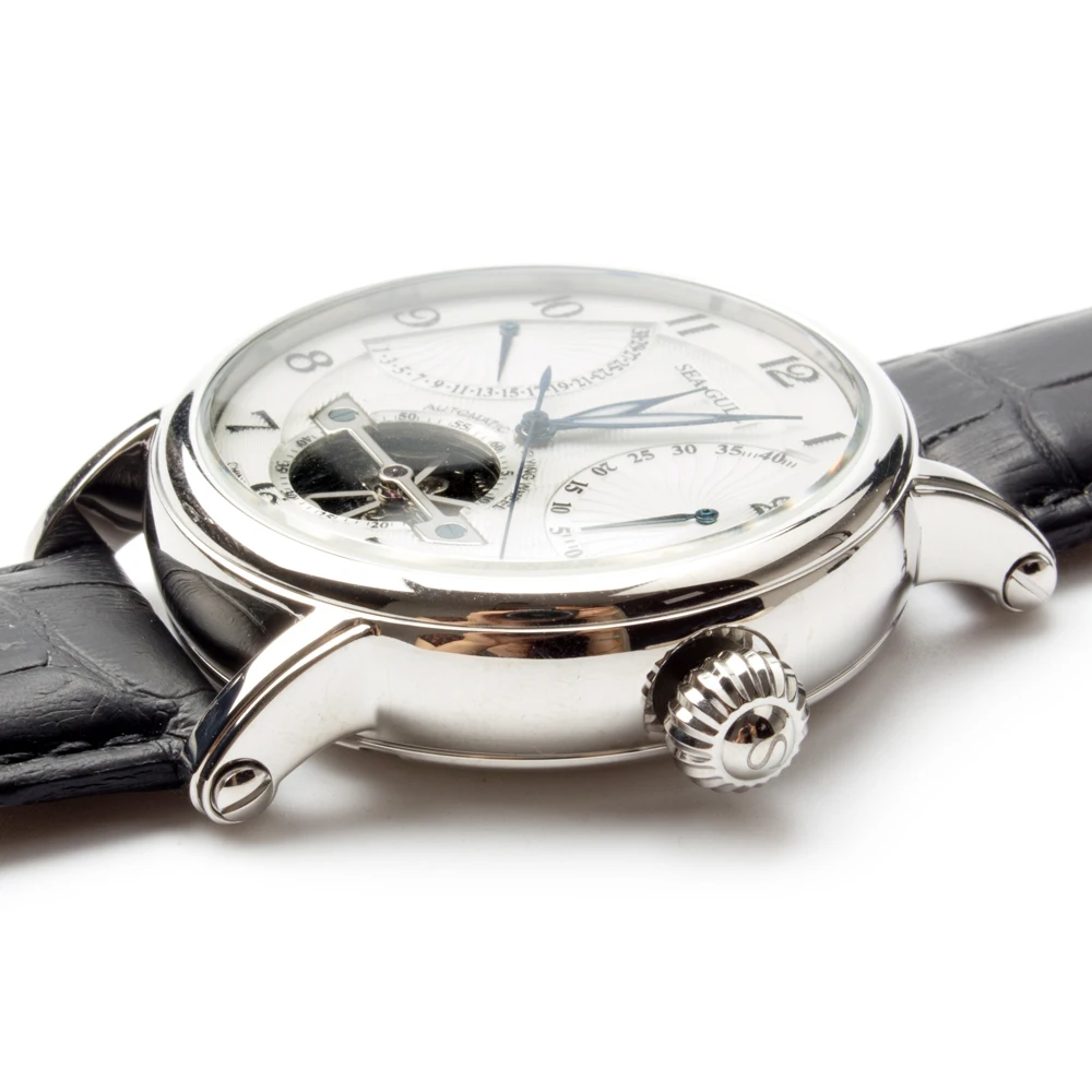 Мужские автоматические часы Seagull с маховиком ретроклассной датой 40 часов резерва