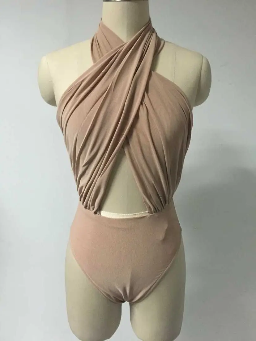 Сексуальное боди с открытой спиной и перекрестными спереди|bodysuit sexy|cross bodysuitsexy