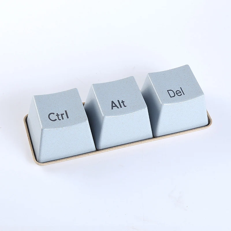 3 шт./компл. Новинка креативная простая клавиатура Ctrl ALT DEL Тип чайная кофейная