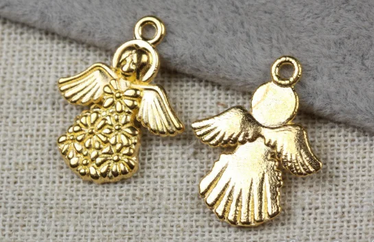 

20pcs fashion angel charm 22x17x2mm pendants gold Supply accessory craft Jewelry earring bracelet necklace anklet Component