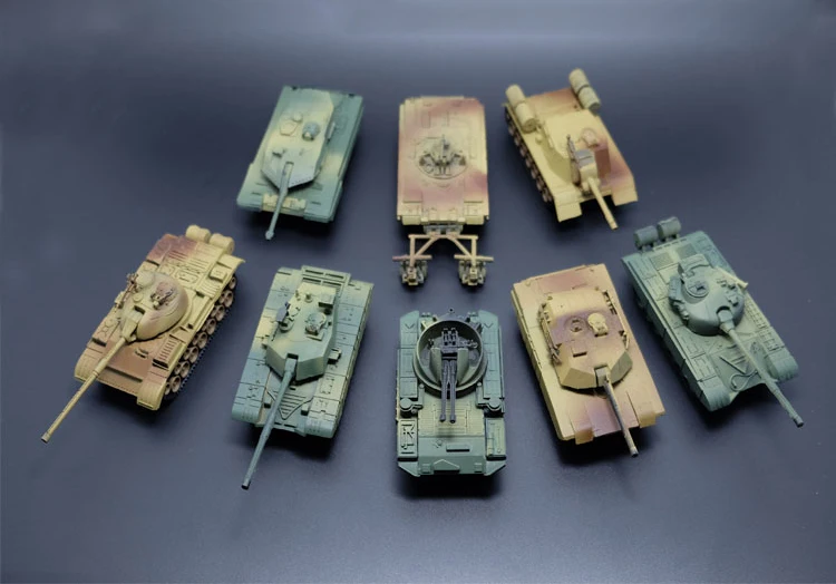 8 шт 1:72 4D пластиковые собрать бак 1st поколения Вторую мировую войну модельная