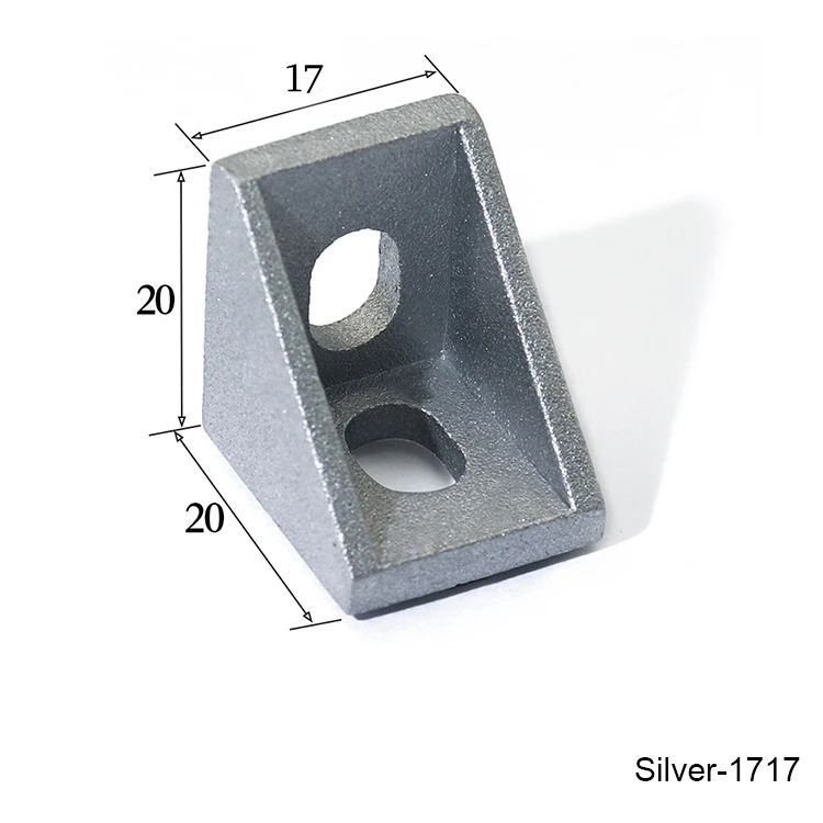 10 20 50 шт. 1515 1720 2028 3030 серии Silver слот 6/8 мм Угол L кронштейн-соединитель для крепления разъем