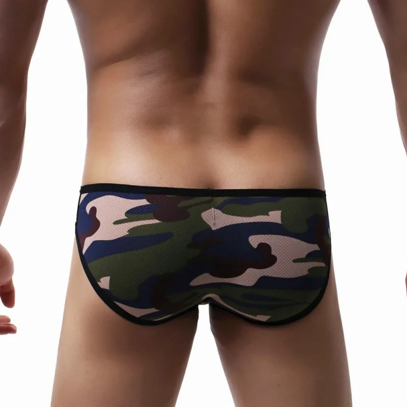 Мужское нижнее белье с бандажом мужские трусы Ropa Interior Hombre камуфляжное