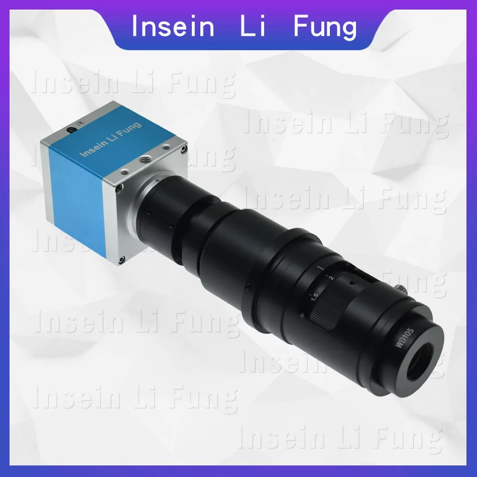 16MP 1080 P HDMI USB промышленный электронный видео микроскоп камера TF карта хранения ЖК-часы телефон чип pcb ремонт - Цвет: camera 180X Lens