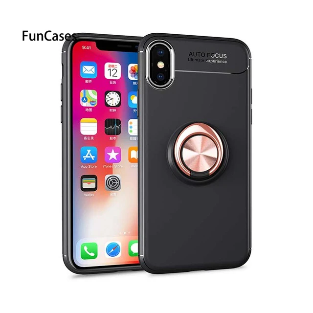 black pink Чехол s для iPhone Xs Max XR Xs 8 7 6 6S Plus чехол s Тонкий палец кольцо держатель чехол для iPhone 5 5S SE Невидимый кронштейн Стенд оболочка - Цвет: black pink