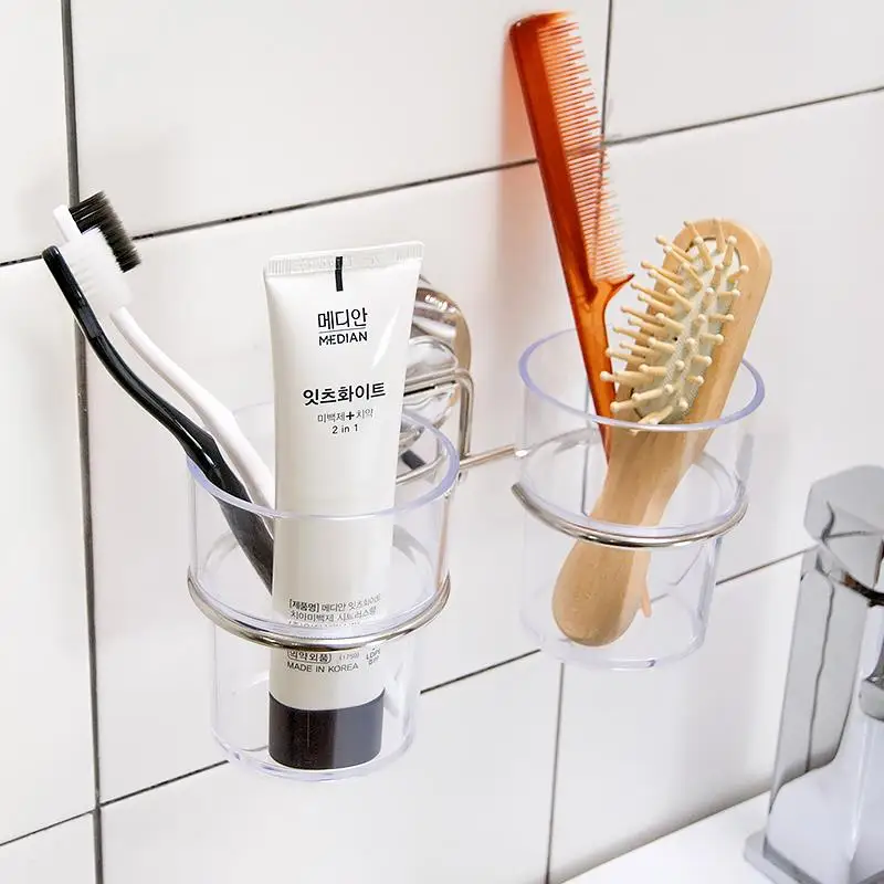 Suction Cup Toothbrush Holder Tooth Brush For Bathroom Accessories Set Sets Dehub Brand | Дом и сад