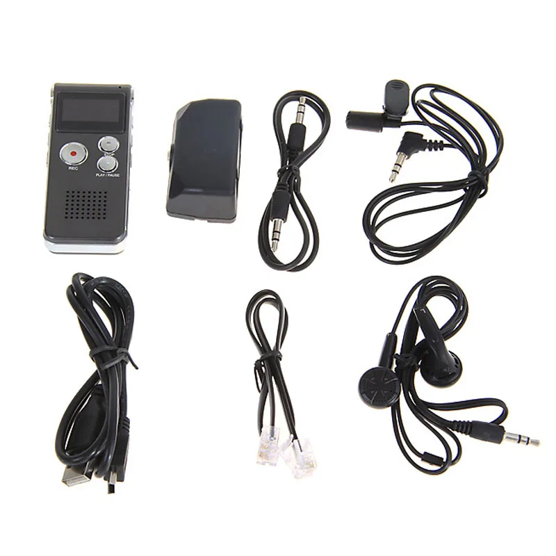 Цифровой диктофон kebidumei 8 ГБ USB для бизнеса с MP3 плеером встроенным