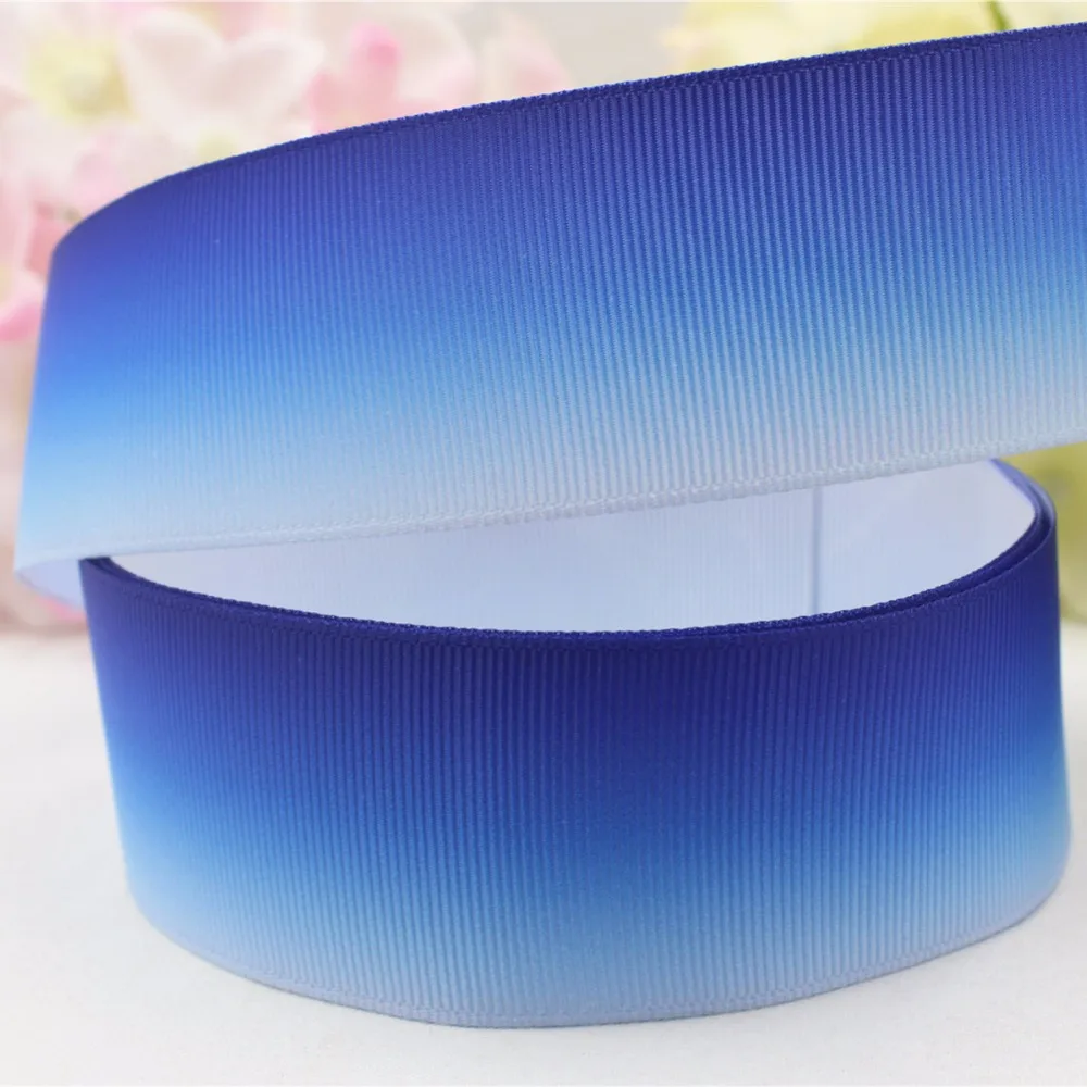 16724-14 38 мм градиентные цвета печатные grosgrain ленты дизайн упаковки DIY аксессуары