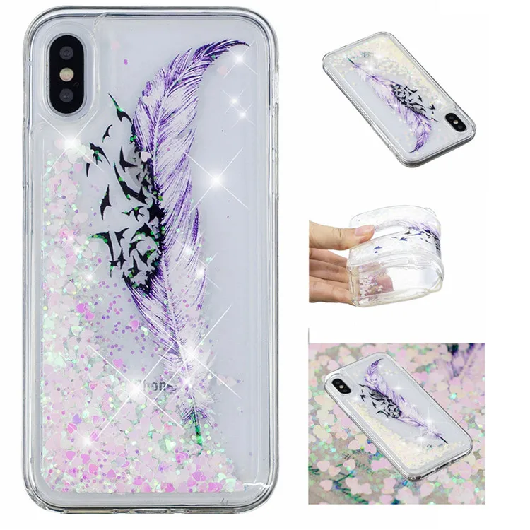2 5S чехол для iPhone X 6 6s 7 8 Plus чехол для iPhone 5 5S SE Fundas Мягкая Силиконовая Бабочка Жидкостная динамика чехол для телефона s Coque - Цвет: 2