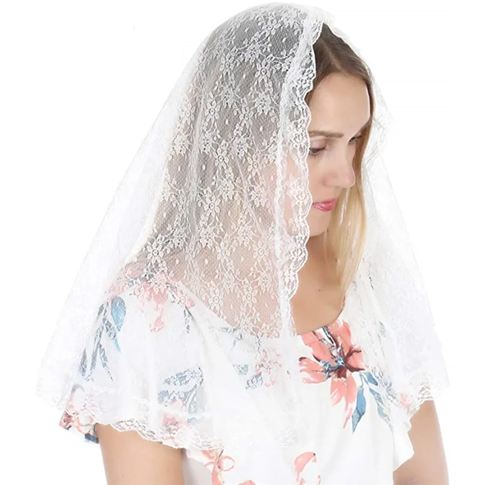 ISHSY белые туфли на шнурках для невесты Фата Мантилья Church Veil католический