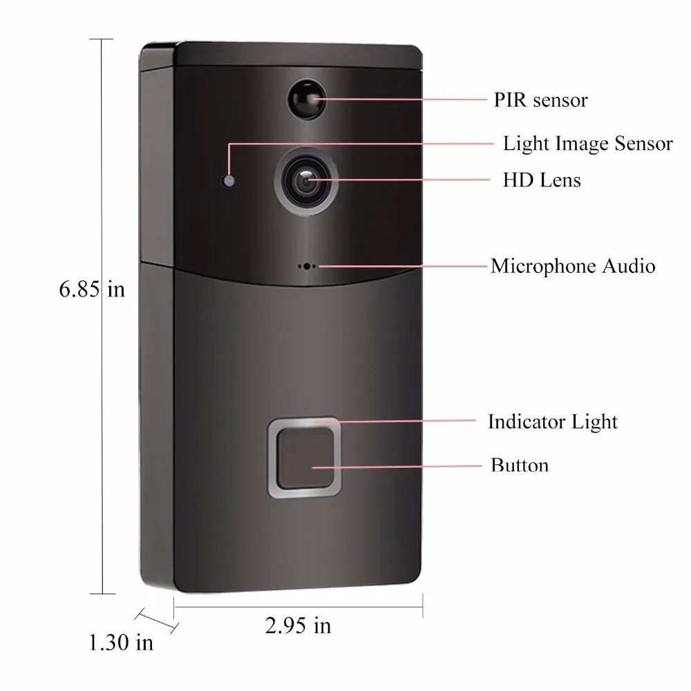 Камера видеонаблюдения SOOCOO B10 Wi Fi HD камера безопасности дверной звонок в режиме
