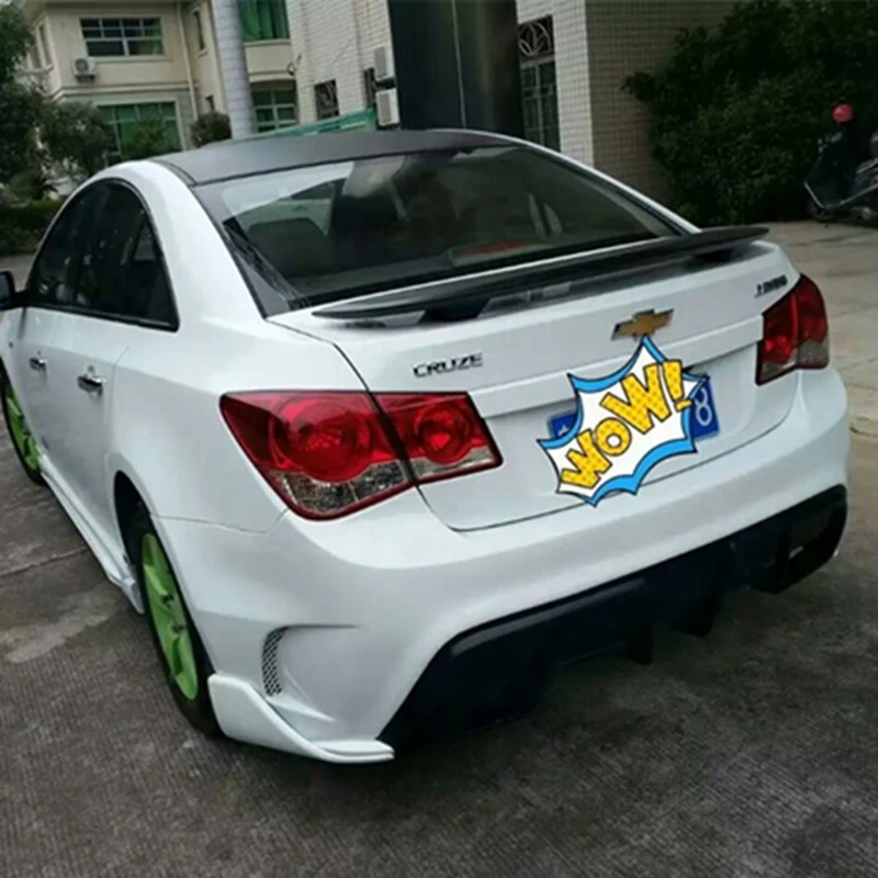 Спойлер для Chevrolet Cruze заднее крыло из АБС-пластика Неокрашенный задний спойлер