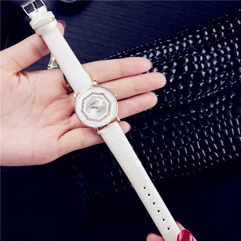 Новые 2019 наручные часы для женщин Дамская мода повседневное кварцевые женские