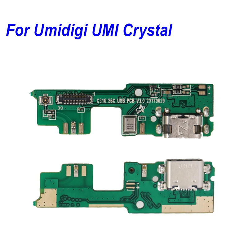 For UMI Crystal Для Umidigi UMI с украшением в виде кристаллов A1 Pro USB Зарядное устройство Разъем для ремонта материнской платы аксессуары для Umidigi Z2 Z2 Pro One Pro зарядная плата с usb-входом - Цвет: For UMI Crystal