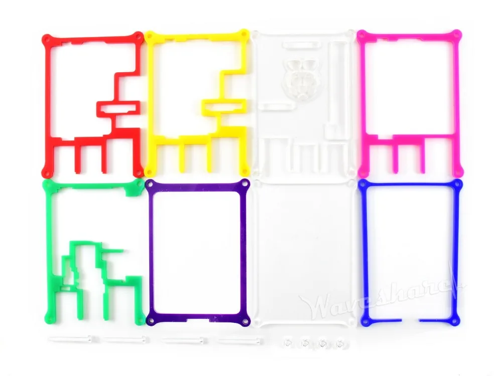 Чехол Waveshare для всех типов досок Raspberry Pi прозрачного цвета или радужного цвета|pi