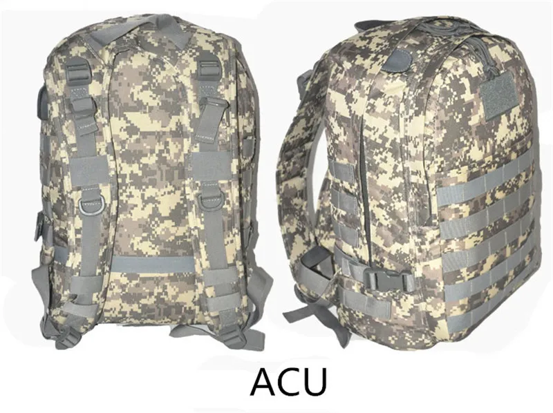 ACU 50L 3D 3P спортивный военный тактический рюкзак для альпинизма походный рюкзак дорожная сумка - Цвет: ACU