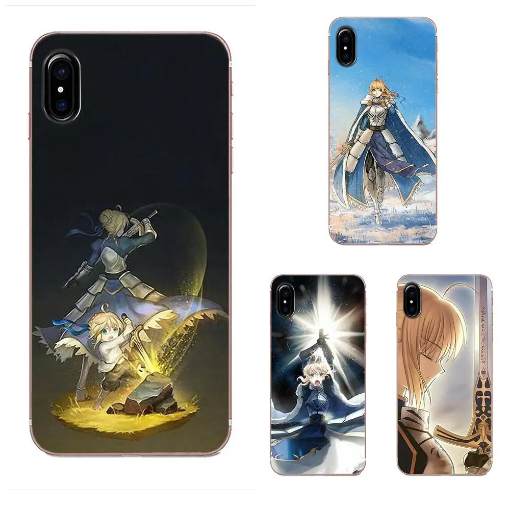 Чехол из ТПУ для Moto G G2 G3 G4 G5 HTC 530 626 628 630 816 820 One A9 M7 M8 M9 M10 E9 Plus U11 аниме Fate Stay Night Saber |