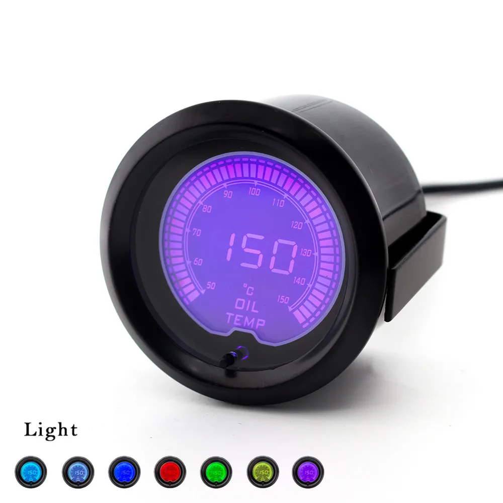 Измеритель температуры масла CNSPEED XS100112 Универсальный измеритель 7 цветов 52 мм 12 В