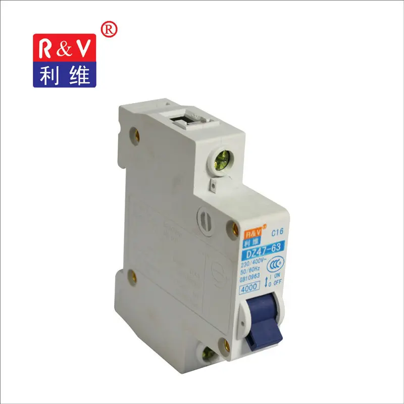 

R&V DZ47-63 1P 40A 50A 63A MCB electric air circuit breaker