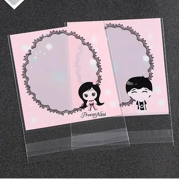 

100 шт., мешки для печенья невесты или жениха, пластиковый самоклеющийся упаковочный пакет для печенья, свадебные подарочные пакеты конфет, 10 ...