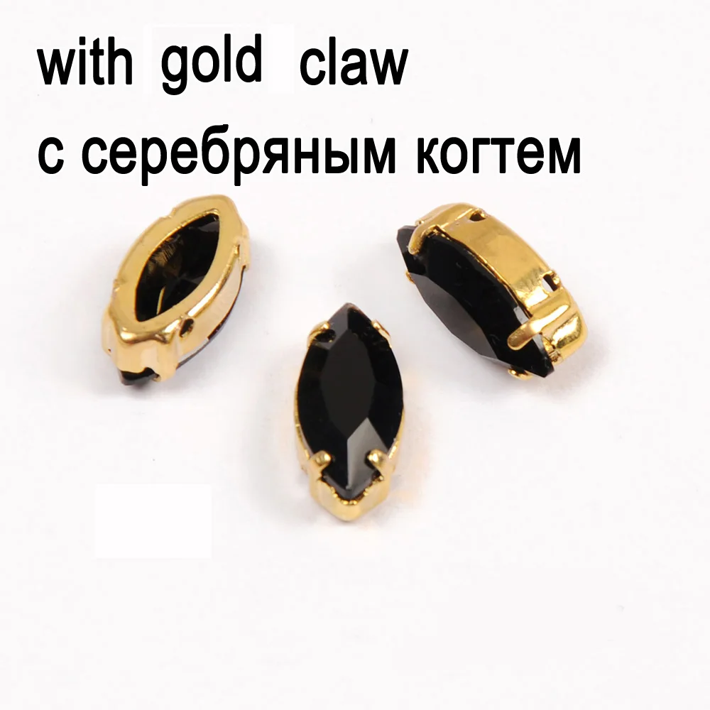 CTPA3bI Jet Navette формы пришивные стразы стеклянный кристалл с закрепкой когтей