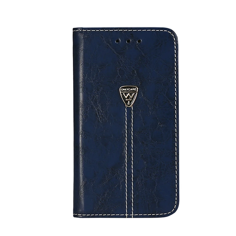 High quality metal LOGO luxury crazy horse texture Mobile phone back cover 4.0 inch For nokia x dual sim a110 1045 case | Мобильные