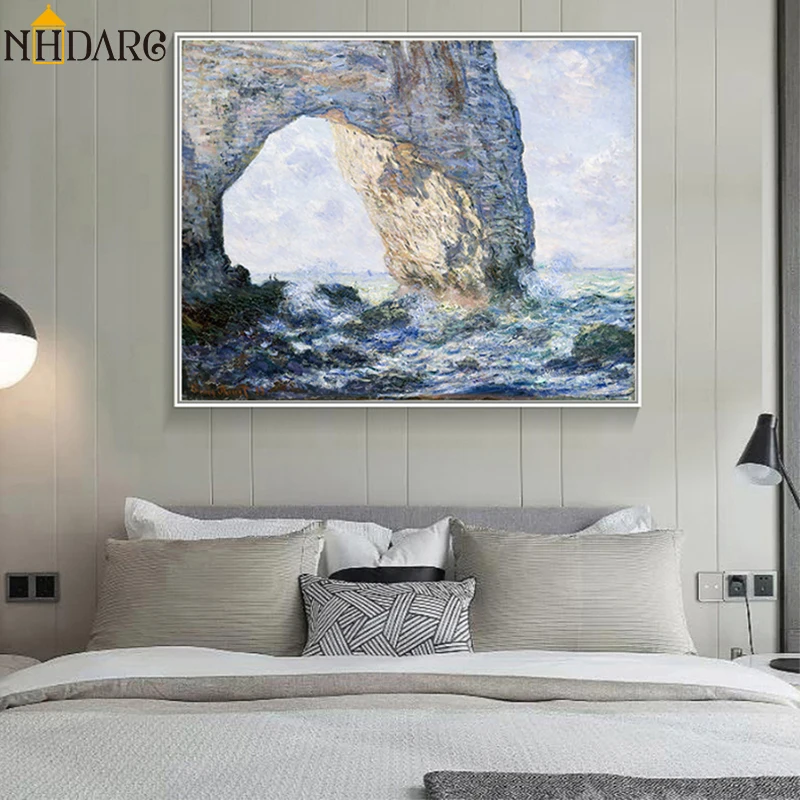 Классический художественный пейзаж Monet манекен печать на холсте Постер для