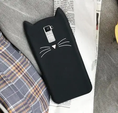 black 3D силиконовый чехол с изображением кота из мультфильма и чехол для LG G7 G6 V20 30 чехол для LG Stylus 3 Stylo 4 K10 Pro LS777 K4 K8 K10 M250N X400 K20 Plus Fundas - Цвет: black