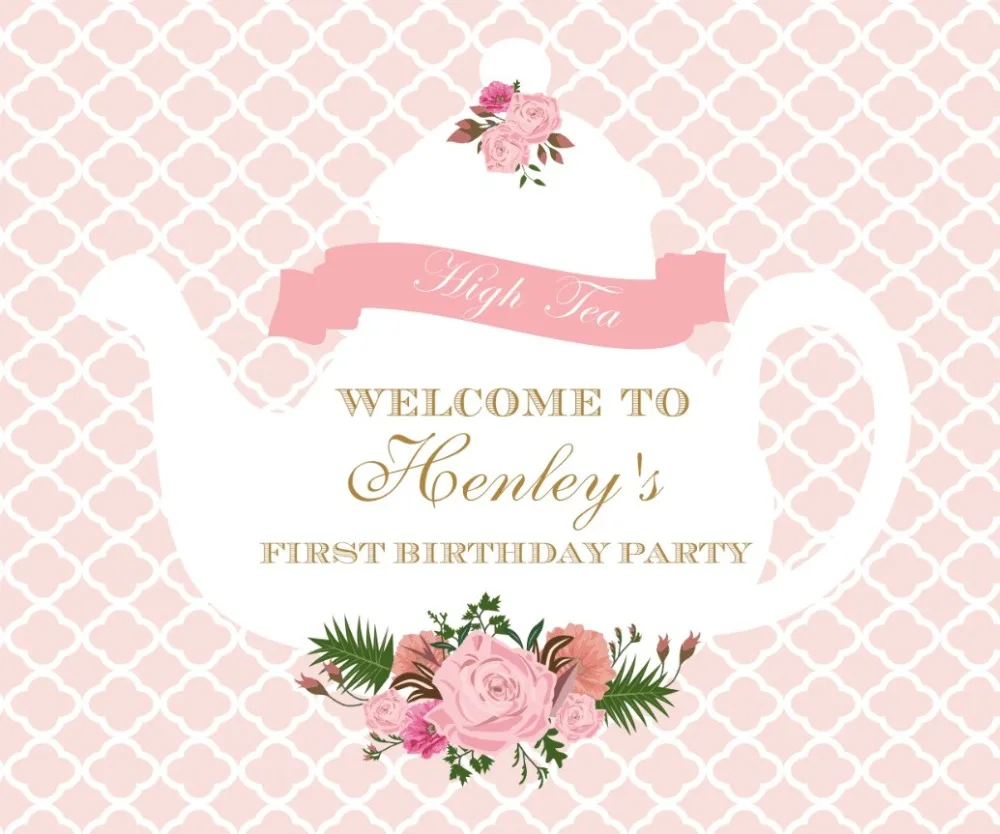 

Изготовленный На Заказ Чай Вечерние baby shower пол нейтральный цвет фоны с листьями высокого качества компьютерная печать настенный фон