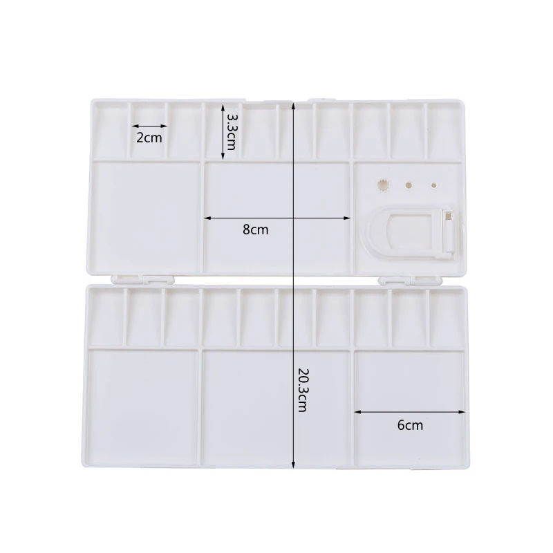 1 шт. пластиковая палитра для рисования акварелью и маслом|plastic nails palette|pallete paintingnail