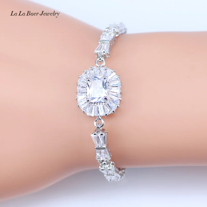 L & B лучший свадебный подарок высокое качество Квадратный Белый австрийский