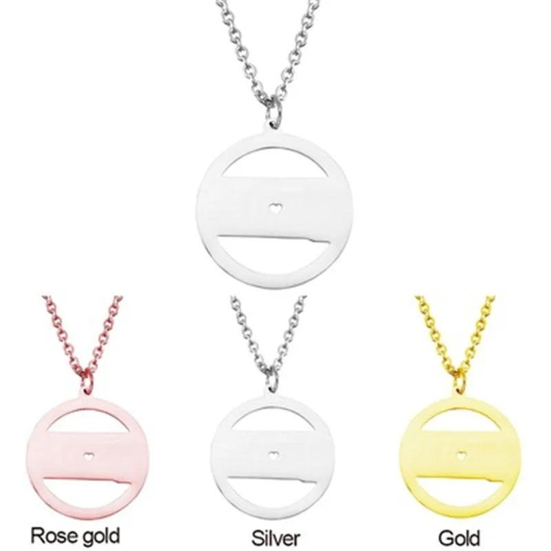 Креативное ожерелье из нержавеющей стали 304 стандарта Европы и США Южной Дакоты в