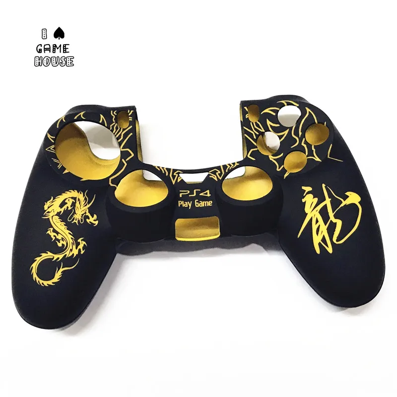 Противоскользящий Мягкий силиконовый чехол FoPcc Dragon для геймпада PS4|case designer|case forcase