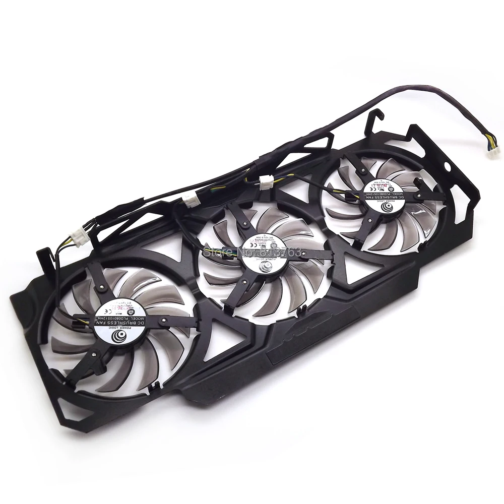 Вентилятор PLD08010S12HH для видеокарты Gigabyte GeForce GTX670 видеокарта с кулером на 4 ГБ и