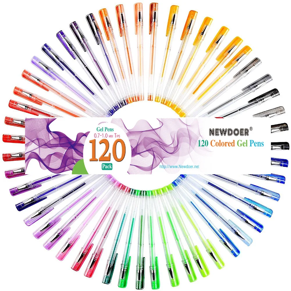 100 цветов/набор гелевых ручек ed со складным чехлом для взрослых цветные книги