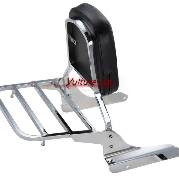 Стойка для чемодана Sissy с хромированной спинкой Honda Shadow Vlx 600 1999 2007|honda shadow sissy bar|bar