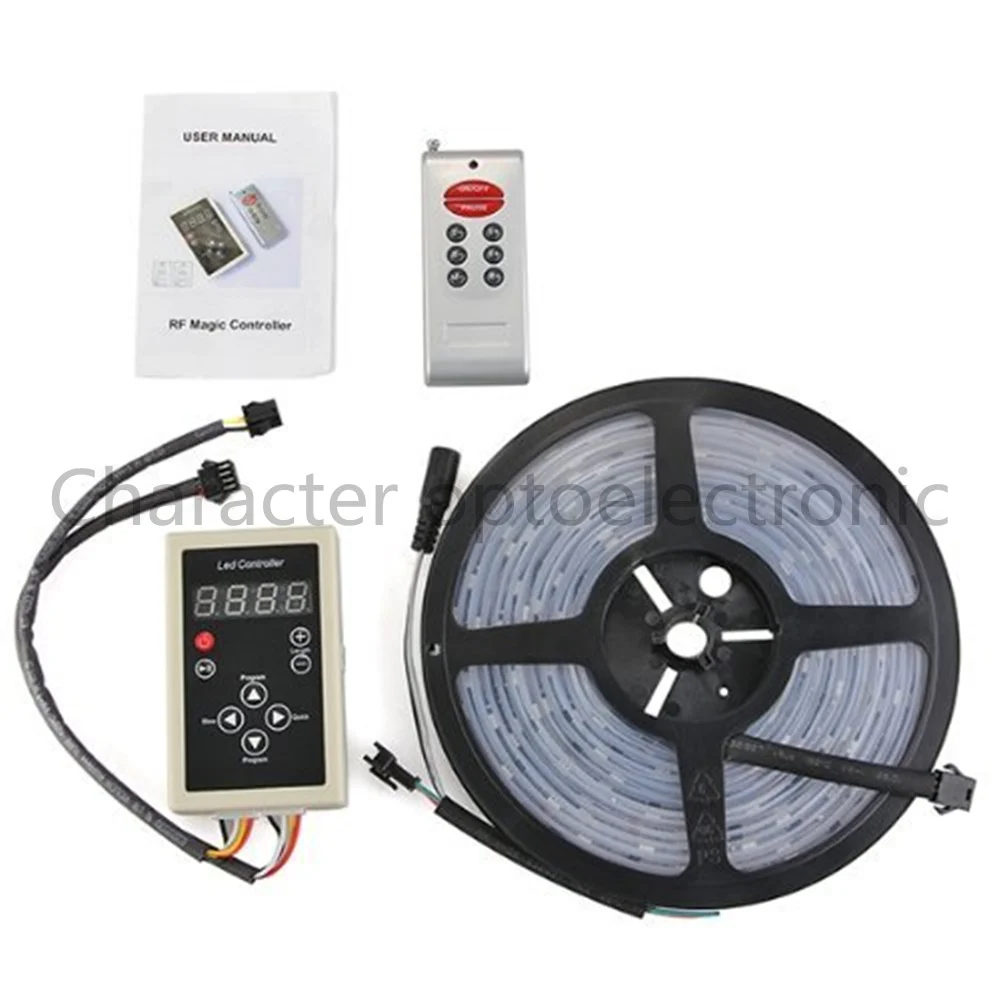 Светодиодная лента RGB dream magic 5 м 12 в пост. Тока 6803 IC IP67 водонепроницаемая 5050 SMD 150