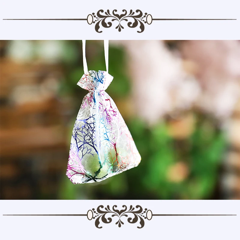 One Dozen Packing Bags Organza Gift Wedding Party Supplies bag Transparent Packets For Dessert and Fruits | Дом и сад