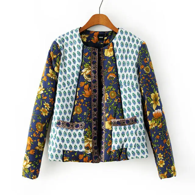 Осень / зима 2014 новый европейский мода уличный стиль цветочные мозаики в чистого