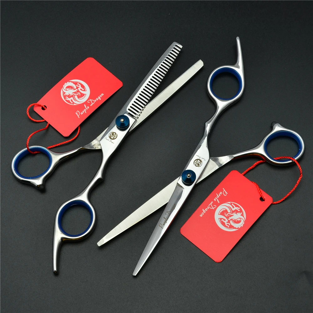 Профессиональные Парикмахерские ножницы для стрижки 6 дюймов 17 5 см с фиолетовым