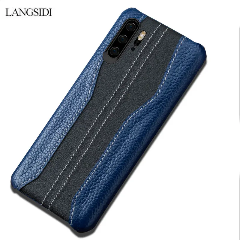 Чехлы из натуральной кожи для Huawei p20 pro P30 Lite P40 Pro Mate 20 Y7 Y9 дизайнерский чехол Honor 10 10i