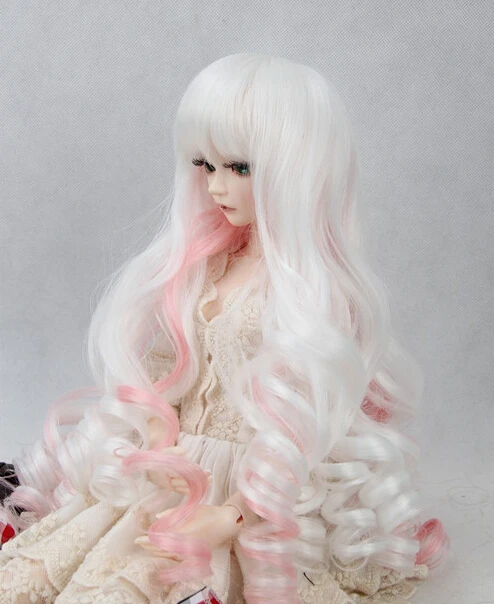 Зеленый и синий BJD кукла хлоя большие волны парик завод прямые продажи |