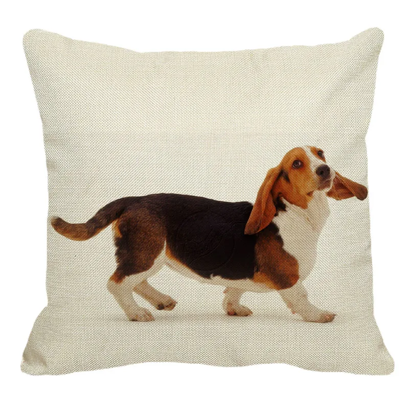 XUNYU 45 см x 45 м креативные животные Bajidu hound новые хлопковые льняные удобные подушки набор домашнее украшение для дивана декоративная подушка YH038