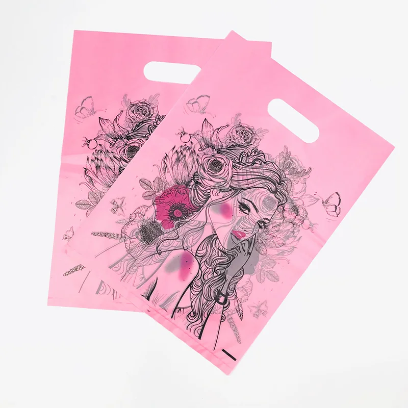 Сумка для упаковки одежды Butterfly Girl пластиковая сумка покупок с ручкой 50 шт. 25x25 см